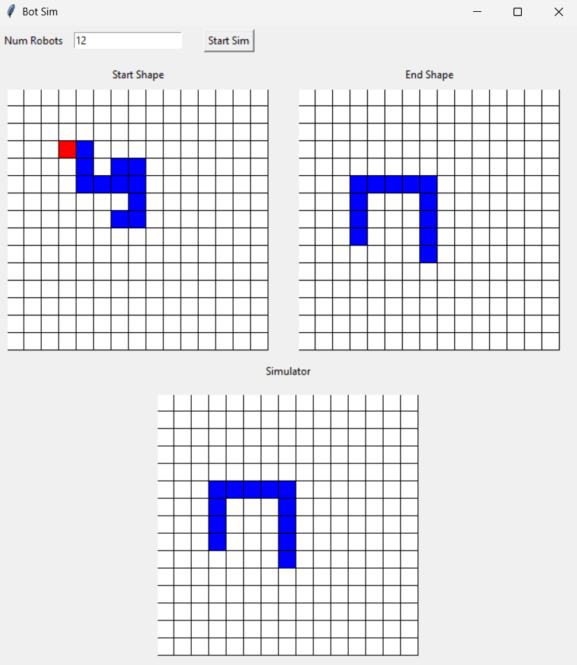 Robot Path Planning for Building Shapes